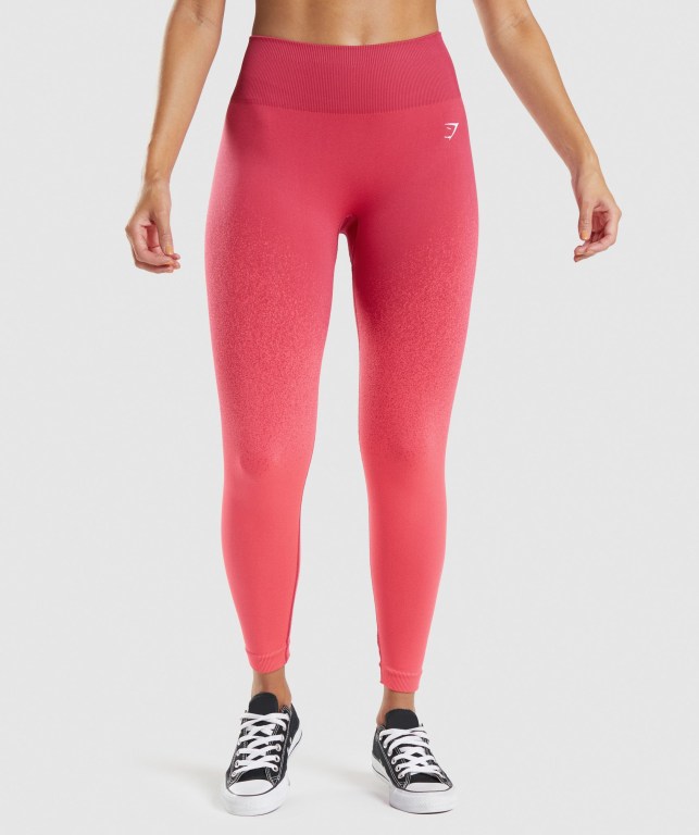 Gymshark Adapt Ombre Seamless Rosa Rød | Rwl9r5nKbx7