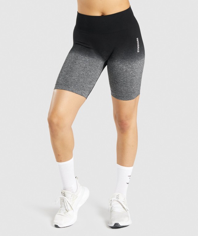 Gymshark Adapt Ombre Seamless Svarte Svarte | t4BgY9MLg5k