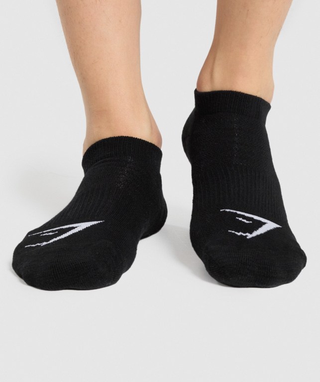 Gymshark Ankle 3pk Svarte | FUselGB6jI5