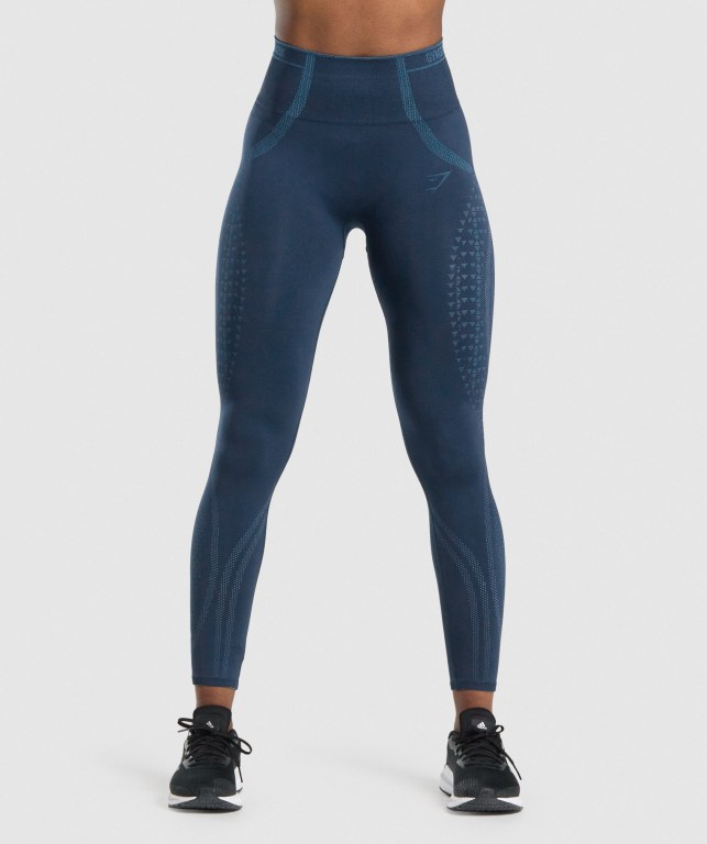 Gymshark Apex Seamless Marineblå Lyse Blå | Pp8q4STGD8J