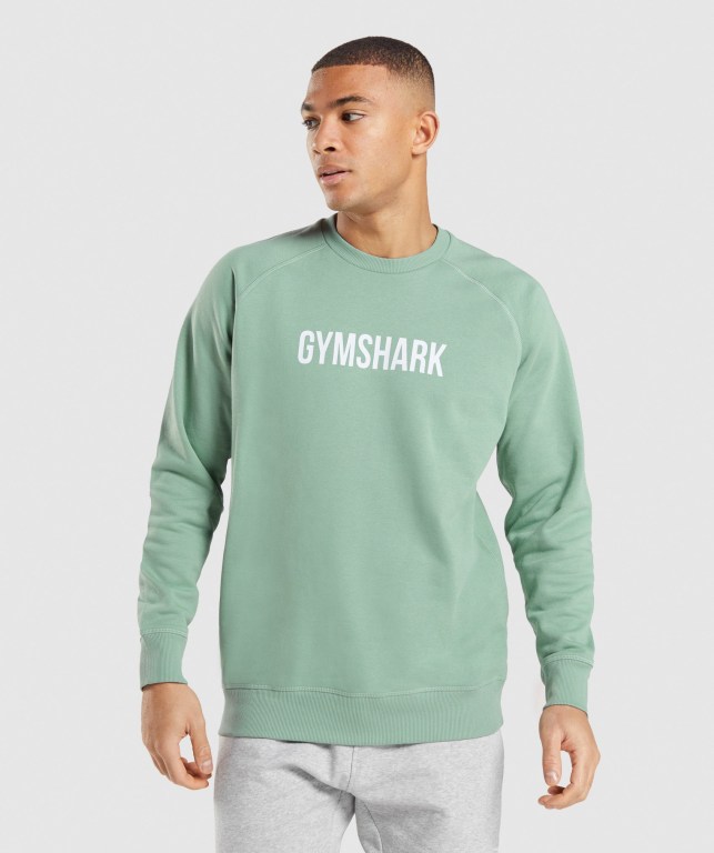 Gymshark Apollo Crew Blå | 654myo2kaEF