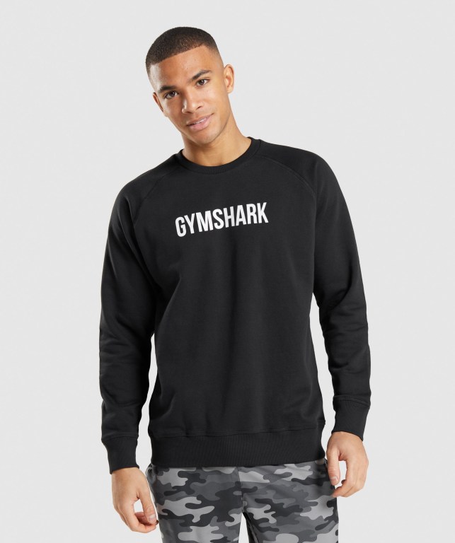 Gymshark Apollo Crew Svarte | JKRgdPvphFg