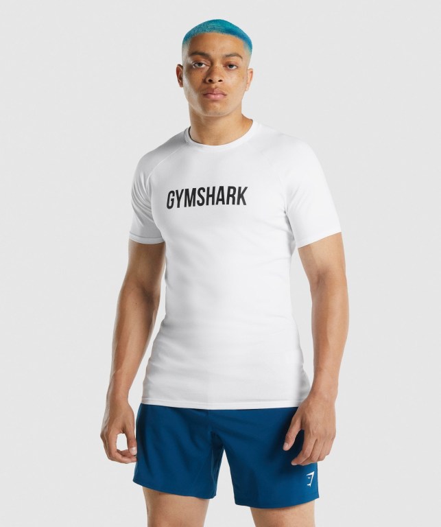 Gymshark Apollo Hvite | huwuSUcT7Yv