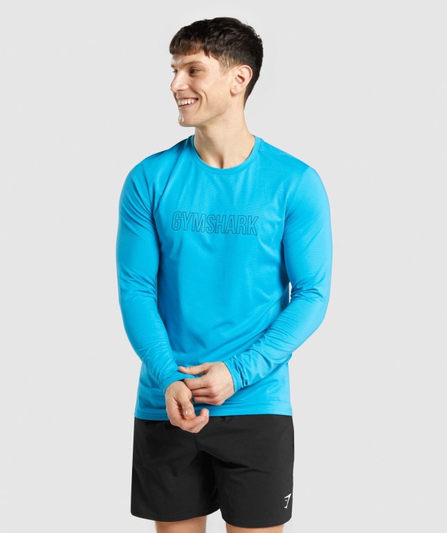 Gymshark Arrival Graphic Blå | SCwBwo6ULgb