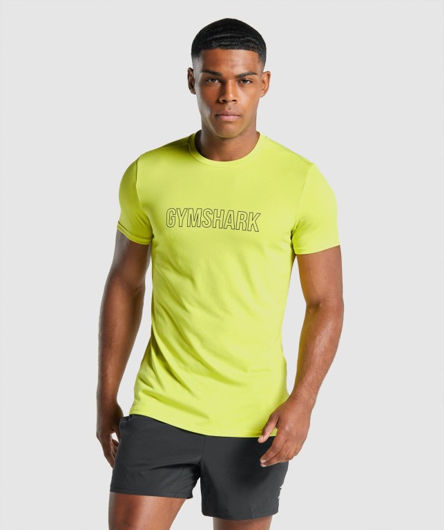 Gymshark Arrival Graphic Gul | xXDAUBxrNsK