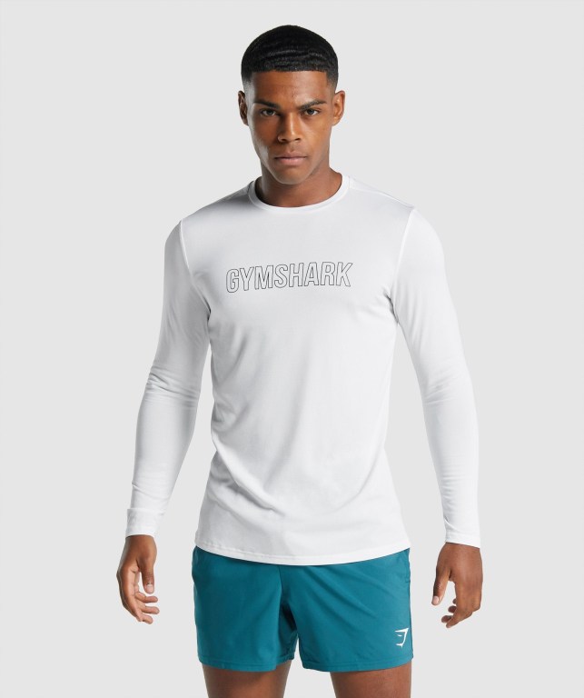 Gymshark Arrival Graphic Hvite | 9otKB7kvbpL