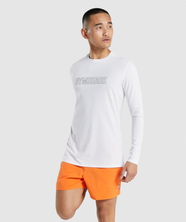 Gymshark Arrival Graphic Hvite | OivbqMUPhwq