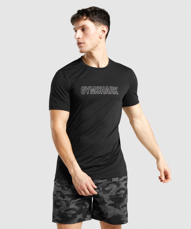 Gymshark Arrival Graphic Svarte | fnzyFFDVMmy