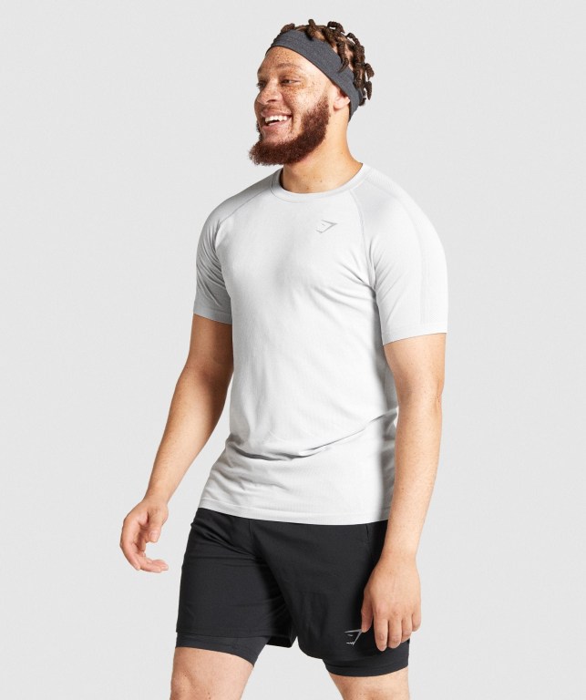 Gymshark Aspect Lette Seamless Lyse Grå | qiSJ71s1Ddh