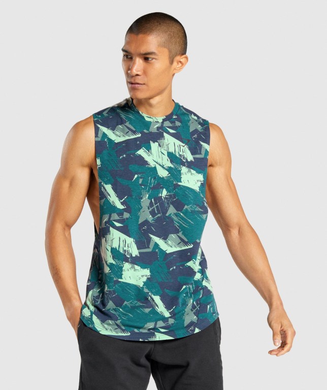 Gymshark Bold Drop Arm Grønn | SQfHZrmWEgt