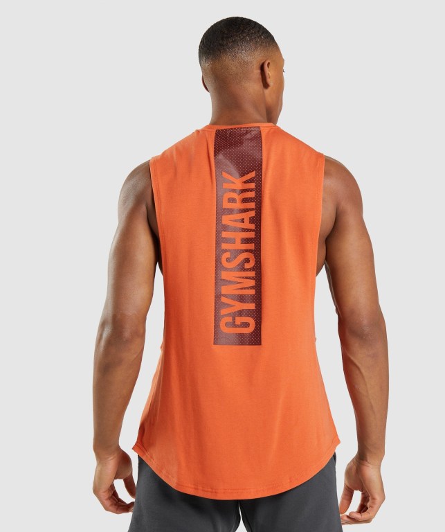 Gymshark Bold Drop Arm Oransje | YrwupPg2Mj7