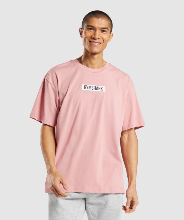 Gymshark Central Oversized Rosa | hIXQumCTTQL