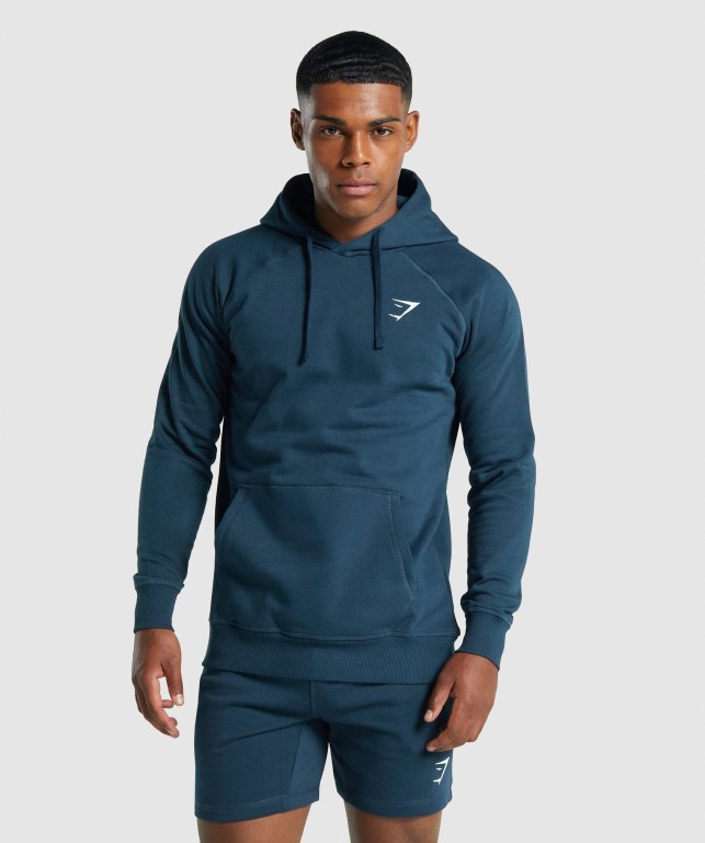 Gymshark Crest Marineblå | iubGdGy5WYd