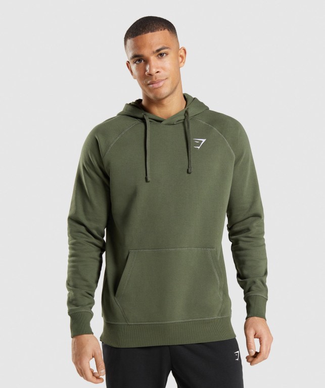 Gymshark Crest Olivengrønne | Qr3m1VvlIaE