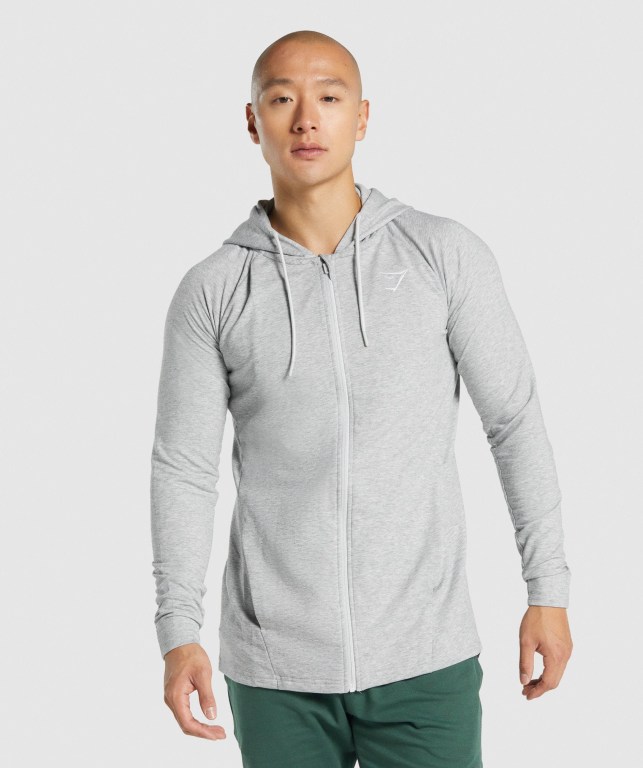 Gymshark Critical 2.0 Zip Up Lyse Grå | a4bg3GoWnsX