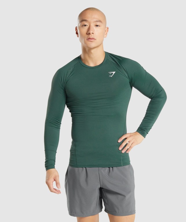 Gymshark Element Baselayer Mørke Grønn | mzbsCloKxAG