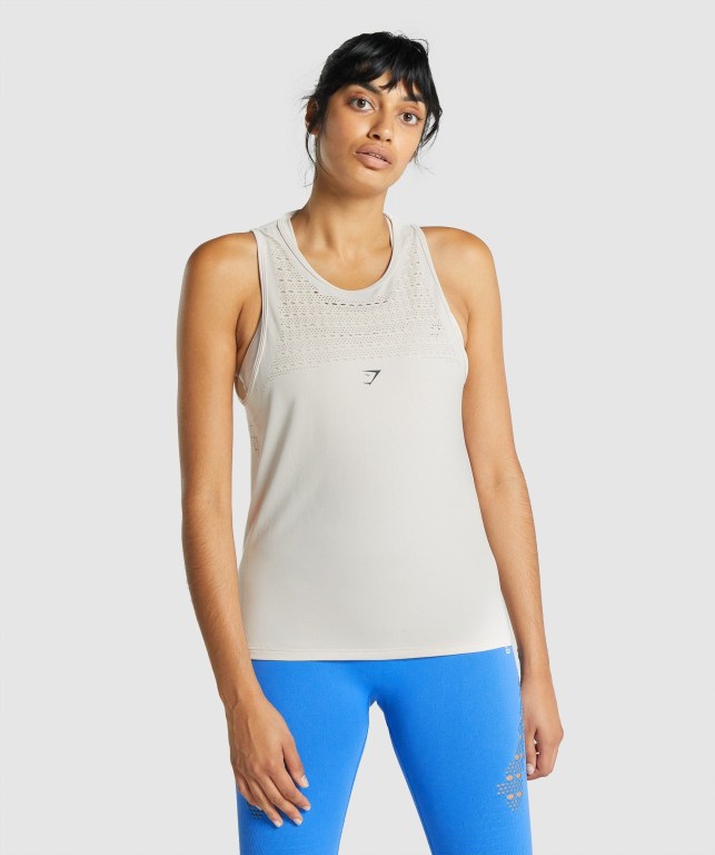 Gymshark Energy Seamless Loose Pisket Krem | y2AwCrOhA9X