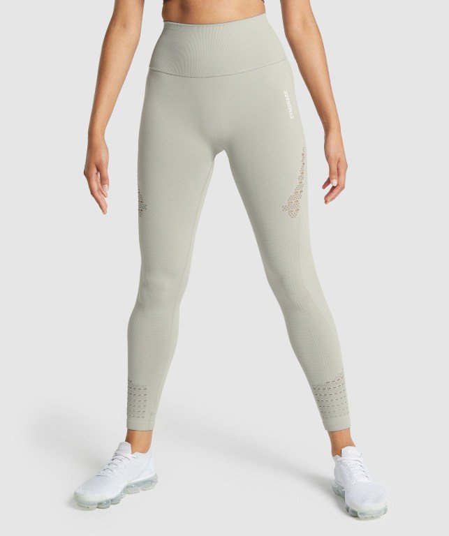 Gymshark Energy Seamless Lyse Grå | AjZBXjZY8At