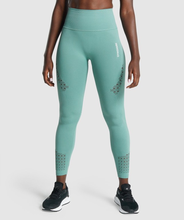 Gymshark Energy Seamless Lyse Grønn | 84OLZXaGVOW