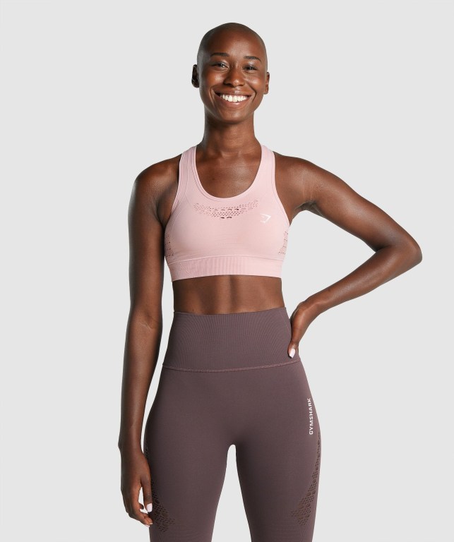 Gymshark Energy Seamless Sports Bra Lyse Rosa | em7hrXFbIla