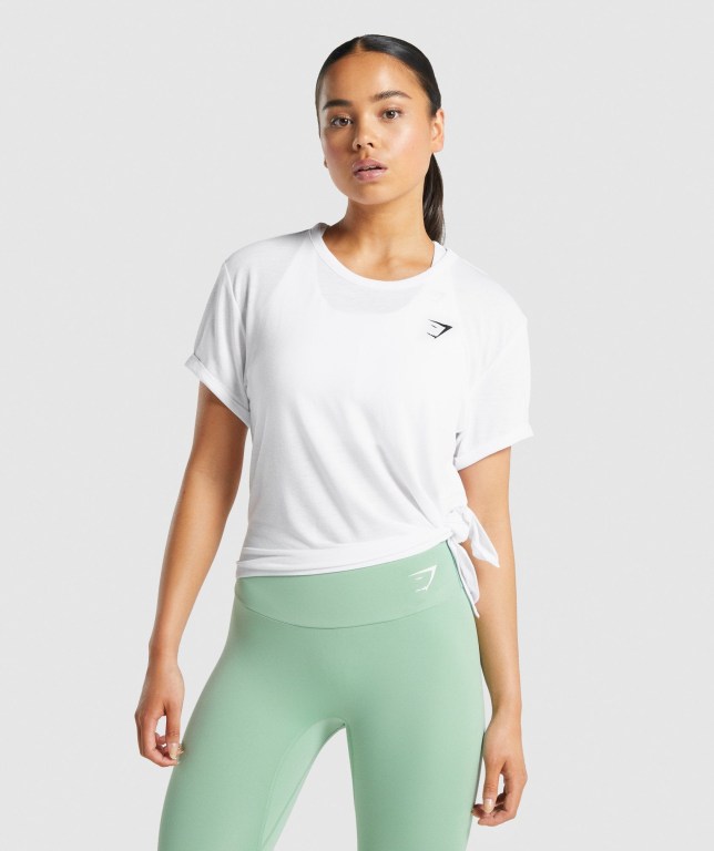 Gymshark Essential Hvite | eoCblyVOMxj