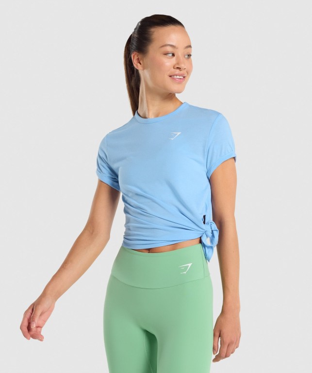 Gymshark Essential Lyse Blå | 2KGeQyjeIWf