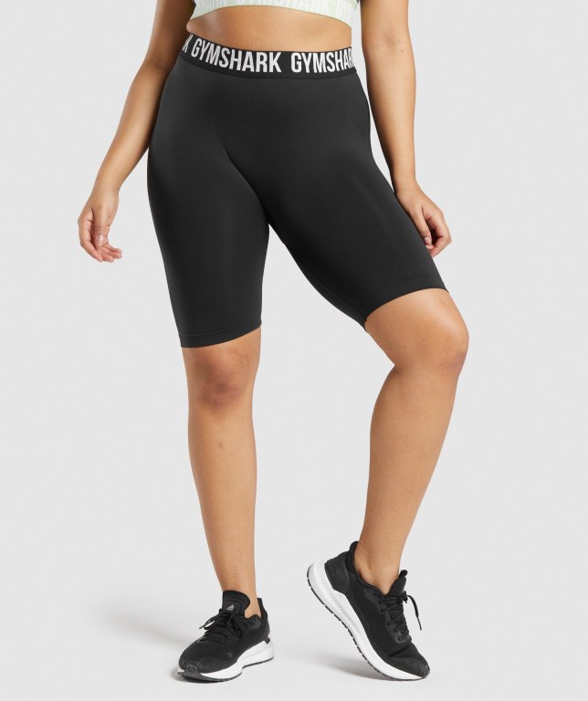 Gymshark Fit Seamless Cycling Svarte | oXSAOPZwOqG