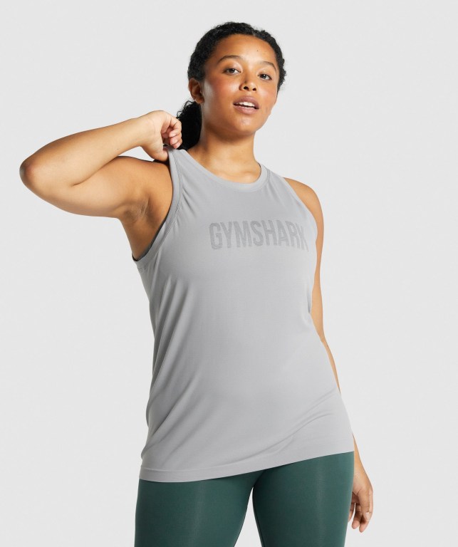 Gymshark Fit Seamless Loose Grå | kNC4tX2x7CD