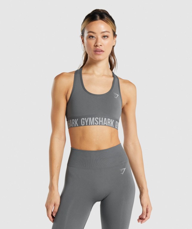 Gymshark Fit Seamless Sports Bra Grå | q9GPkaooAtM