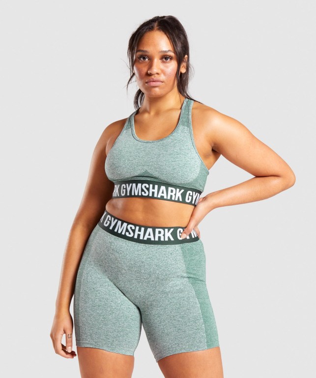 Gymshark Flex Sports Bra Mørke Grønn | R16LoXqdq86