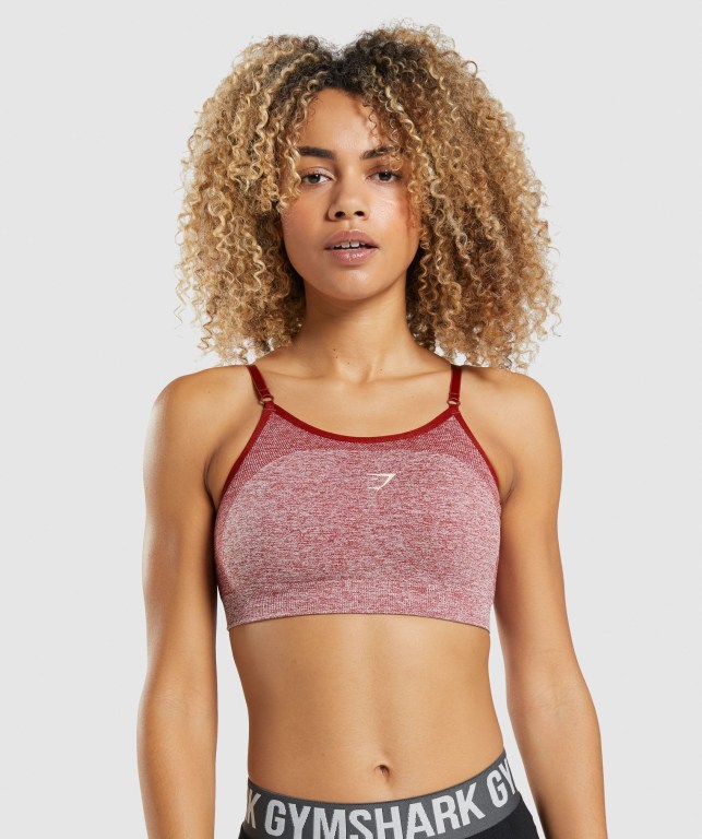 Gymshark Flex Strappy Sports Bra Burgunder | jjB7TAYO73C