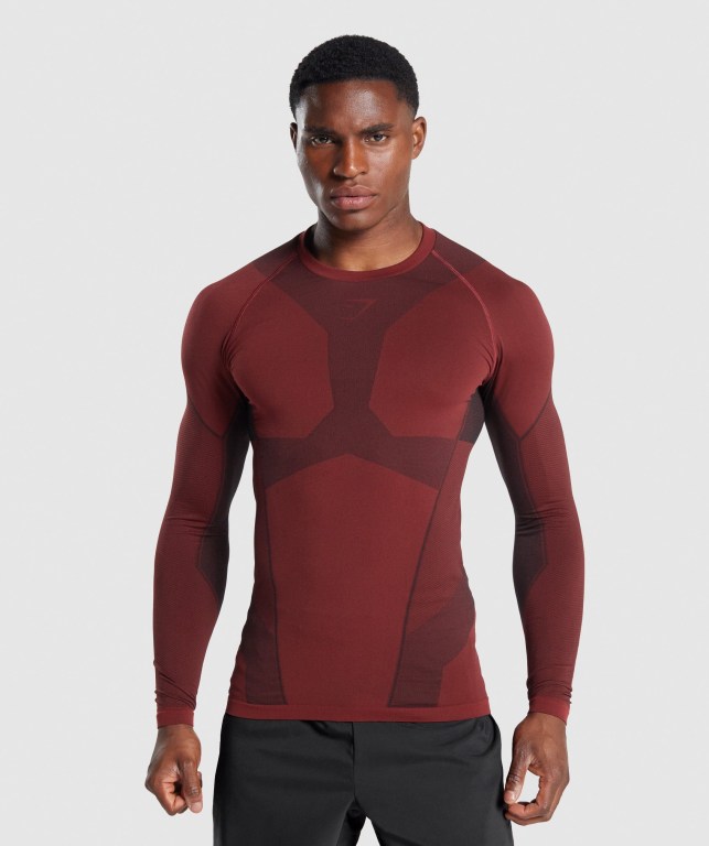 Gymshark Free Force Seamless Burgunder | TRBDrgvdFKw