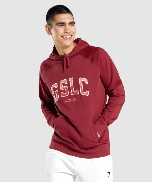 Gymshark GSLC Collegiate Burgunder | VvKHeMtkhbu