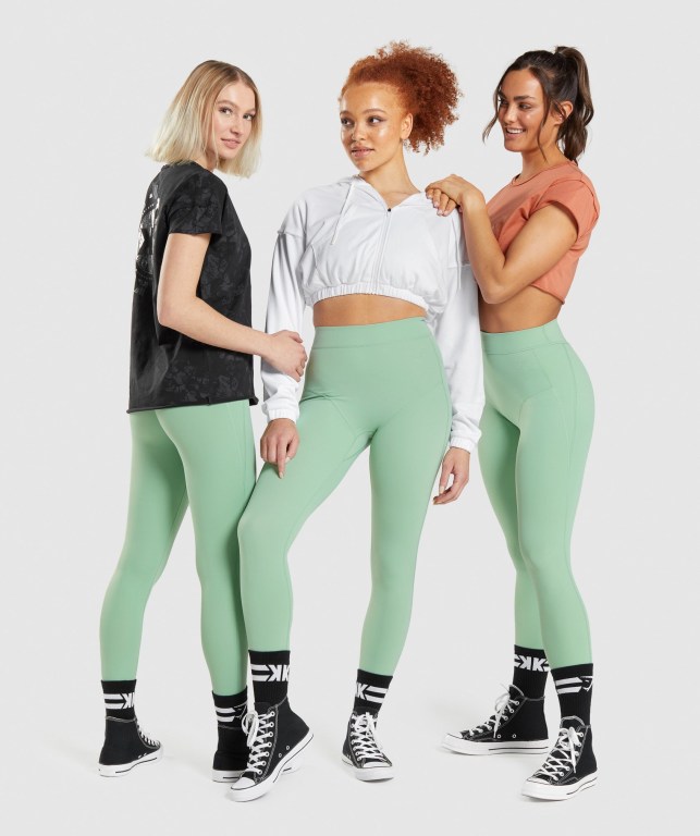 Gymshark KK Fit 7/8 Grønn | QdPOnagv63i