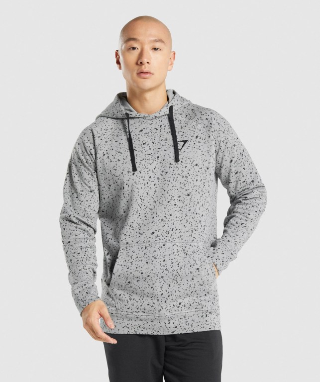 Gymshark Micro Print Lyse Grå | LExugjY5eKy