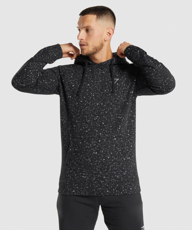 Gymshark Micro Print Svarte | UXWVCjC7RhV