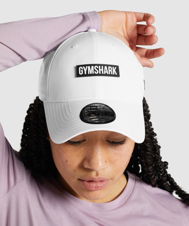 Gymshark New Era GS 9Forty Snapback Hvite | NJSD2we4rvX