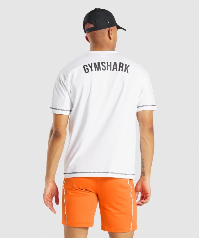 Gymshark Recess Hvite | UfRxtFkMgUS