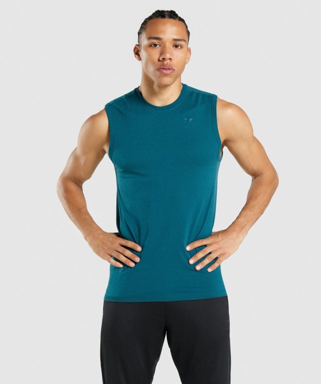 Gymshark Regulate Trenings Turkis | VEKwiv55bcD