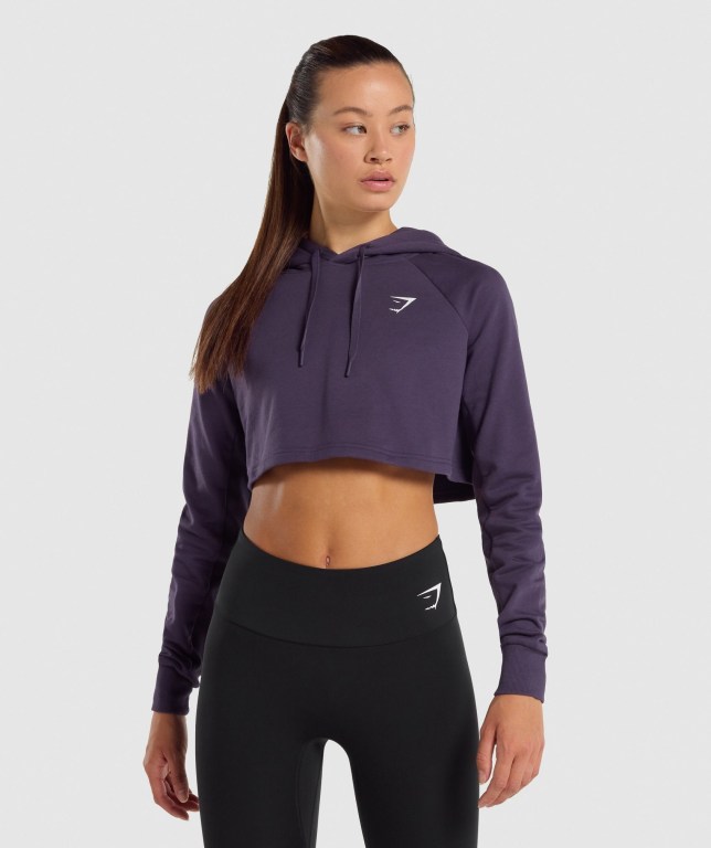 Gymshark Trenings Cropped Lilla | 5NstLo2sjGg