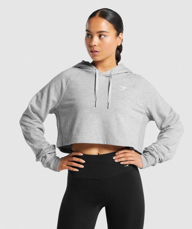 Gymshark Trenings Cropped Lyse Grå | Dv1Hv8IUvnq