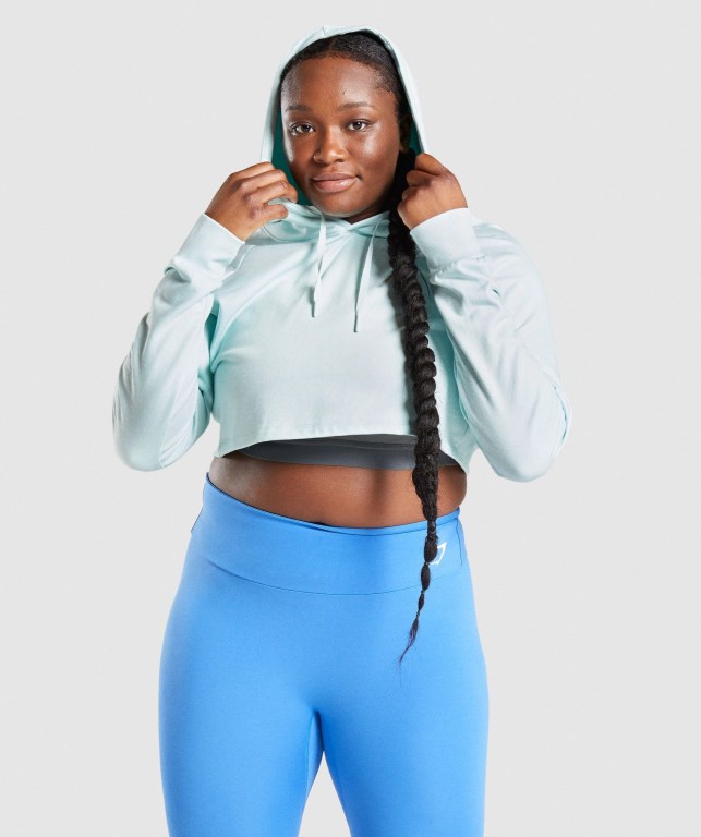 Gymshark Trenings Cropped Lyse Grønn | eQFE8MG8SNs