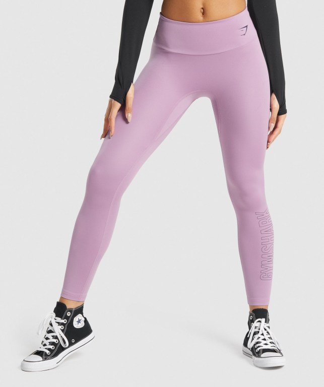 Gymshark Trenings Graphic Lilla | le6CGFs7rz4