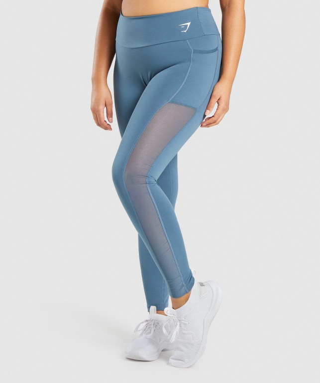 Gymshark Trenings Mesh Pocket Turkis | NJ1XsRr1xQe