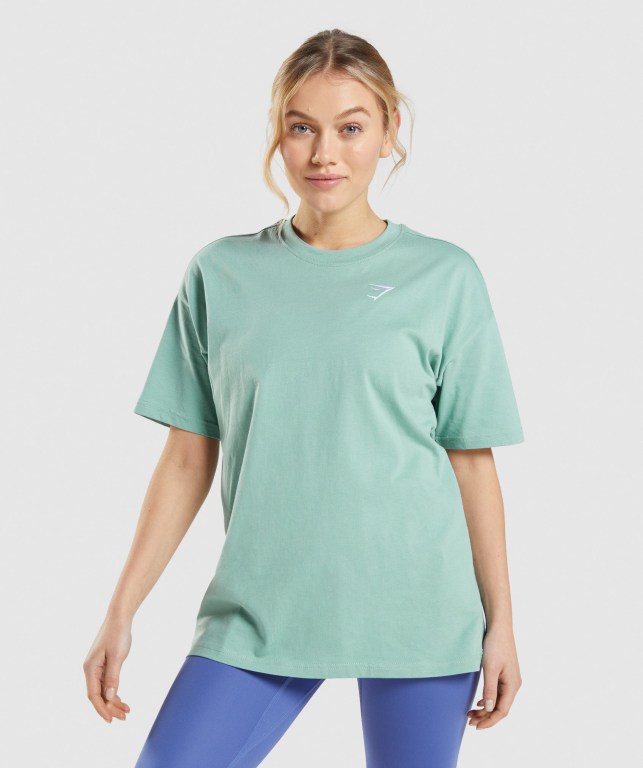 Gymshark Trenings Oversized Blå | 8av6Mc5PmjO