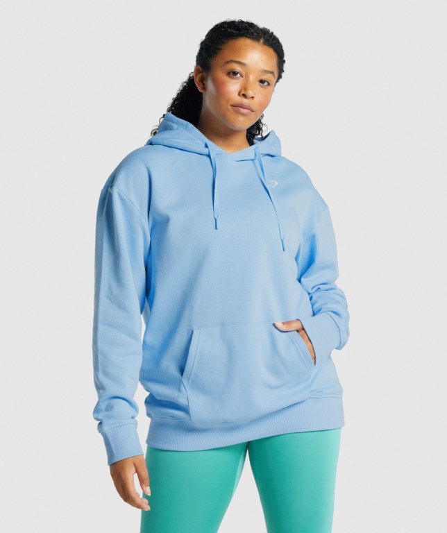 Gymshark Trenings Oversized Lyse Blå | PFr6Y7sag9A