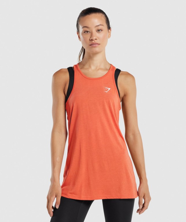 Gymshark Trenings Oversized Oransje | rT9XPD721cn