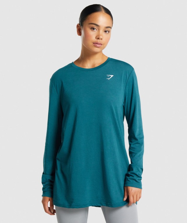 Gymshark Trenings Oversized Turkis | btxLpN8mrzY