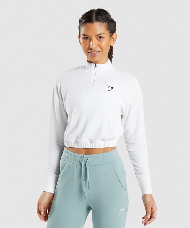 Gymshark Trenings Pippa Hvite | FlUdeLumWtT