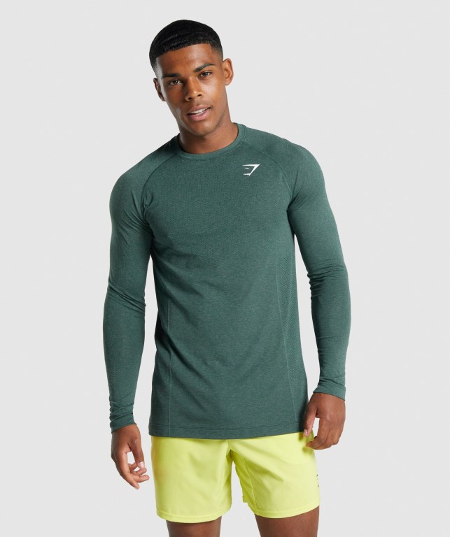 Gymshark Vital Light seamless Mørke Grønn | oahfuajNPKe